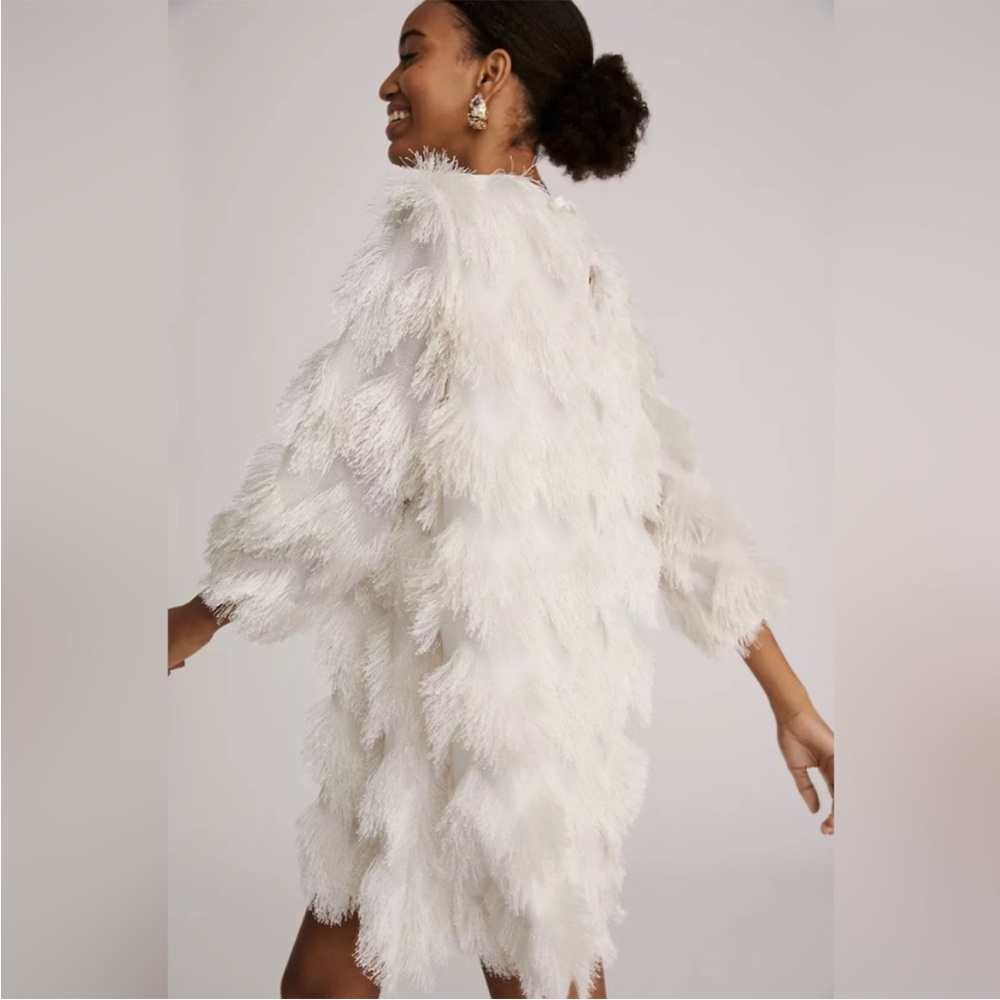 Anthropologie Hutch Fringed Shift Mini Dress - Like New - Picture 3 of 6